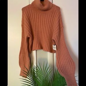 Soft Arizona Crop Turtleneck Sweater